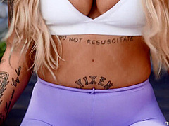 Wife's Sneaky Workout Buddy With Ricky Johnson, Jaz Jizzes - Brazzers