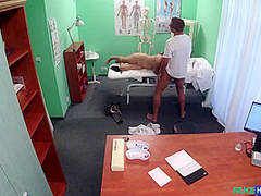 Cindy Carson In Doctor Examines Patient With Cock
