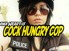 Cock Hungry Cop With Emma Heart, Keiran Lee - Brazzers
