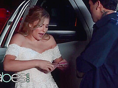 Nikki Peach - Desperate Blonde Needs To Pay The Man Fixing Her Car