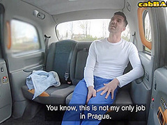 Bigass cute driver cockriding passenger
