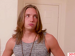 Your busty stepmom walked in naked what am i suppose to do?