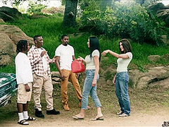 I've never been gangbanged outdoors before!