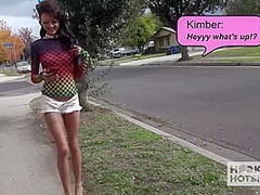 Little Perks Hoe Kimber Veilz Milks That Rough Dick Like A Pro