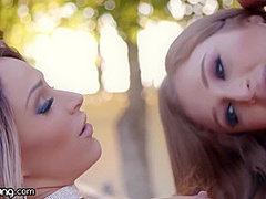 Sitting On Skylar Snows Face By The Pool