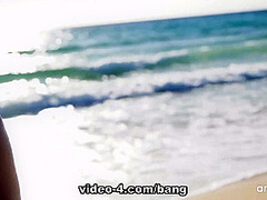 Rebecca Volpetti Gives You A Private Sex Show On The Beach