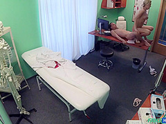 Nikky In Stud Cums All Over Nurses Stomach