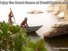 Two Guys Find Lost Latina Wanesse Boyer who can’t wait to Pay them Back at BrasilBimbos
