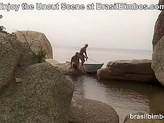 Two Guys Find Lost Latina Wanesse Boyer who can’t wait to Pay them Back at BrasilBimbos