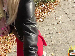 Pickedup blonde babe cockriding random