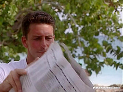 Sheila Scott Outdoors Giving Her Man a Blowjob until She Gets a Facial - Private Porn Sex Videos