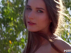 Sizzling Solo Debut - Hot Fitness Model Poses and Plays