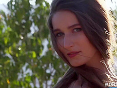 Sizzling Solo Debut - Hot Fitness Model Poses and Plays