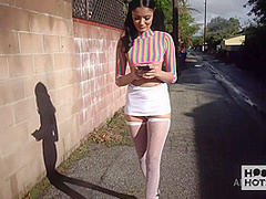 Small Tittied Babe Viva Athena Extracts All Her Hookup's Milk