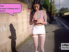 Small Tittied Babe Viva Athena Extracts All Her Hookup's Milk