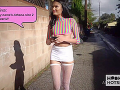 Small Tittied Babe Viva Athena Extracts All Her Hookup's Milk