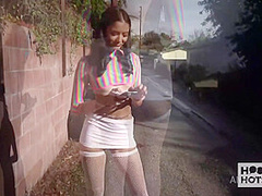 Small Tittied Babe Viva Athena Extracts All Her Hookup's Milk