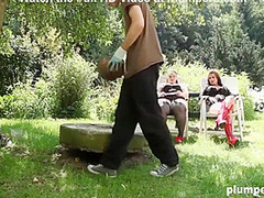 Heavy Sadistic Bitches Humiliate Skinny Cock