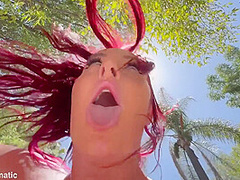 Redhead Beauty With Big Tits Enjoys A Creampie In The Great
