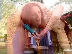 Redhead Charlie Cums With Her Green Vibrator - Charlie Red And Charlie Green