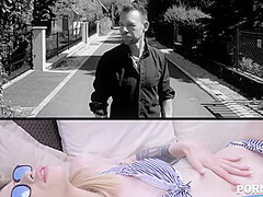 Bikini babe Milena Devi rides the rod hard in cowgirl to make her cum hard GP1361