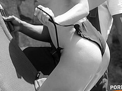 Sunbathing Beauty Vinna Reed Gets DP'd By BBC Gardeners GP2632