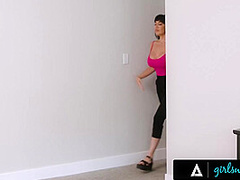 GIRLSWAY - Caring Kenna James Rips Her Jeans To Cheer Sad MILF Little Puck During Friend s Party