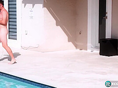 Marina Morris In Sucking And Fucking By The Pool