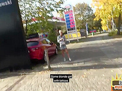 cockhungry MILF deepthroating outdoor