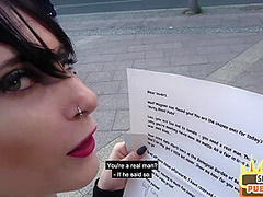 Bigtitted horny babe pussydrilled in POV