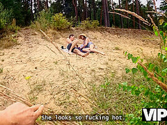 VIP4K. Anal sex by the lake after picking up a girl