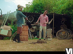 VIP4K. Sweaty sex in the countryside