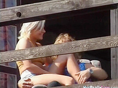 Hot busty outdoor blonde fucked on the farm