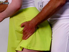 Stunning CFNM babes wanking old guy