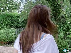 Lillith Adams shows off her Hula Hoop skills. Then, she swivels her hips on a stud's cock until he blasts her with a cum facial. - Lillith Adams and Juan Largo - NaughtyMag