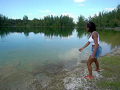 Black Amateur Teen 18+ Banged In Public