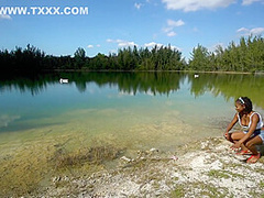 Black Amateur Teen 18+ Banged In Public