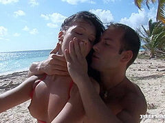 Lovely Regina on the Beach Taking a Lovers Hard Meat inside of Her - Private Porn Sex Videos