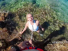 Golden Shower Deep Throat Fuck Facial By The Sea