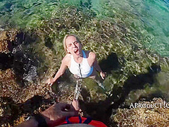 Golden Shower Deep Throat Fuck Facial By The Sea