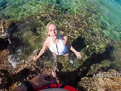 Golden Shower Deep Throat Fuck Facial By The Sea