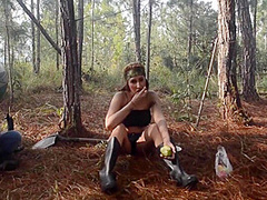 Amanda Rojas And Yenny Contreras In Latina Pussy-eating Outdoors In Jungle Insurgent Camp