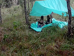 Amanda Rojas And Yenny Contreras In Latina Pussy-eating Outdoors In Jungle Insurgent Camp