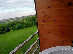 Face Cum Washed With Piss In A Forest Hideaway