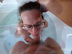 Face Cum Washed With Piss In A Forest Hideaway