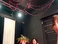 Group Sex, Getting Fucked Outside And In The Office - Marie Skyler, Alina Lamour And Violette Price