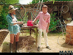 MATURE4K. Mature Czech is having fun outdoors