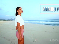 Very Horny Brazilian Beauty, Debora Andrade Fucks At The Beach
