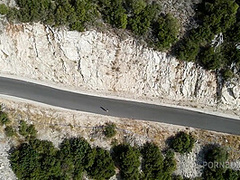 Hitchhiker Fucked And Pissed On The Road