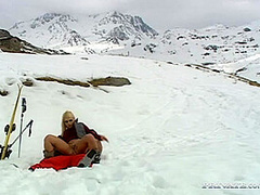 Gina Blonde, Anal in the Snow - Private Porn Sex Videos